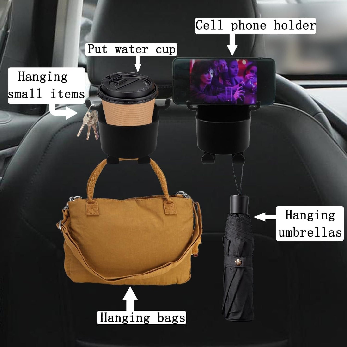 Hanging Storage Cup & Mobile Holder (Pack of 2)