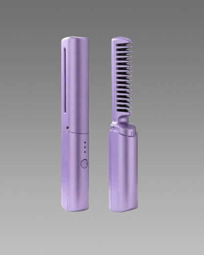 Rechargeable Hair Straightener Hot Comb