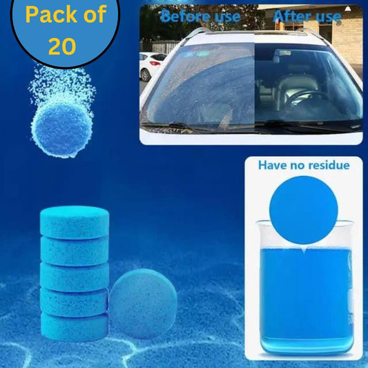 Car Windshield Glass Washer Tablets (Pack of 20)
