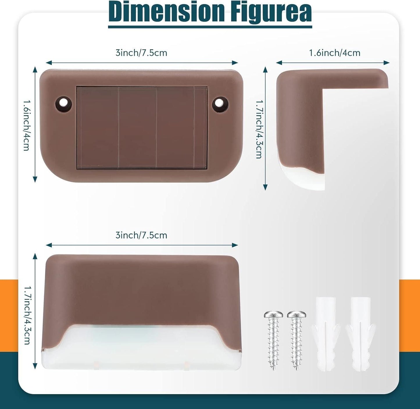 Radiant Solar Powered Waterproof Deck Lights for Outdoors