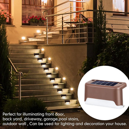 Radiant Solar Powered Waterproof Deck Lights for Outdoors
