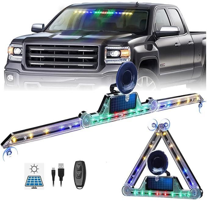 Solar Foldable Road Safety Signal For Car