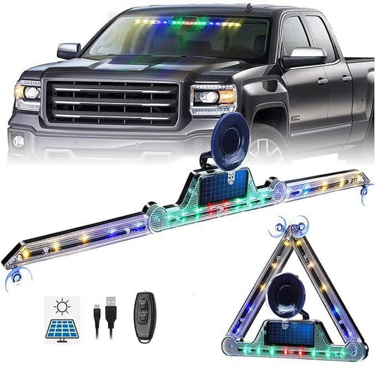 Solar Foldable Road Safety Signal For Car